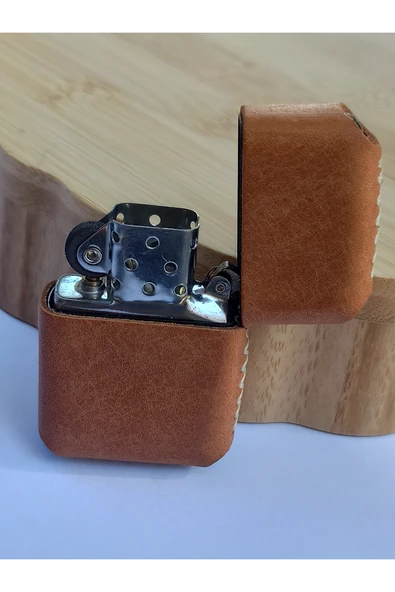 Monalisa Home Renkli Gerçek Deri Kılıflı Özel Tasarım Benzinli Çakmak - 2