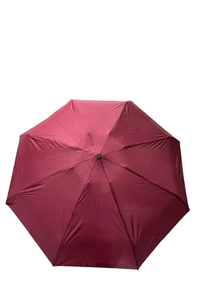 Monalisa Home  Bordo Renk Katlanır Çanta İçi Lüks Şemsiye - Resim 3