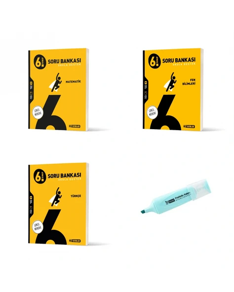 6.Sınıf Matematik Fen Bilimleri Ve Türkçe Soru Bankası (Yeni Müfredat) ürün görseli