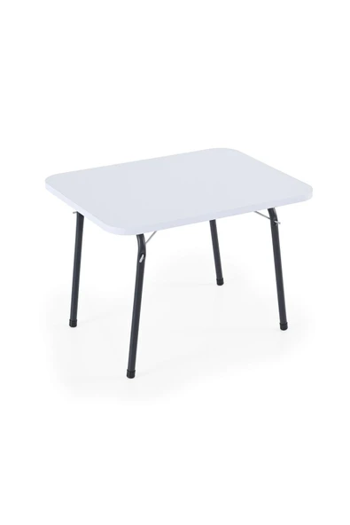 Exent 45X60 cm Kamp Sehpası, Piknik, bahçe balkon plaj sehpası Katlanır Sehpa-BEYAZ ürün görseli