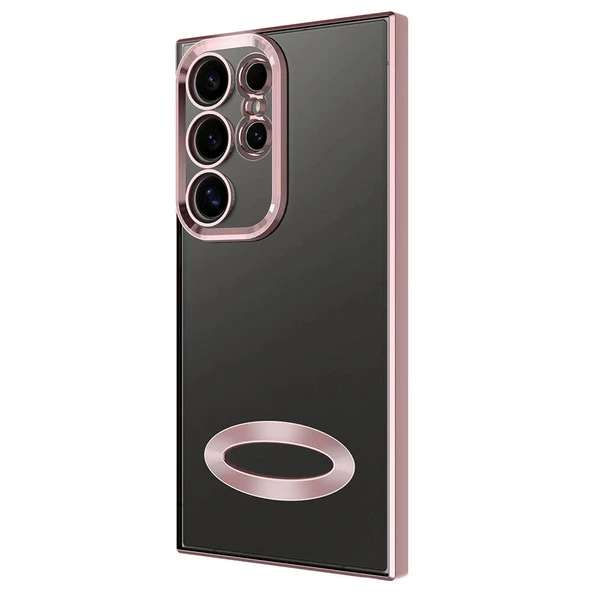 Samsung S24 Ultra Kılıf Kamera Korumalı Logo Gösteren Omega Kapak - Resim 5