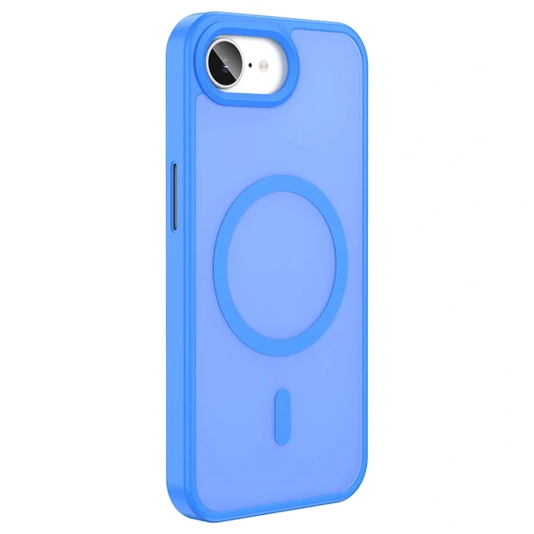 iPhone 16E Kılıf M-safe Şarj Özellikli Mat Arka Yüzey Sio Kapak - Resim 6