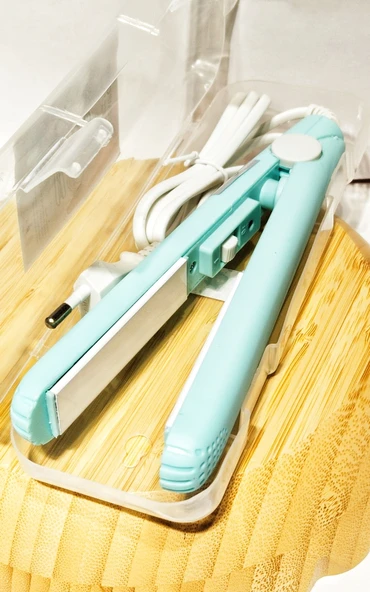 Monalisa Home 17 cm Uzunlukta Mavi Renk Seyahat Boy Düzleştirici ürün görseli 1