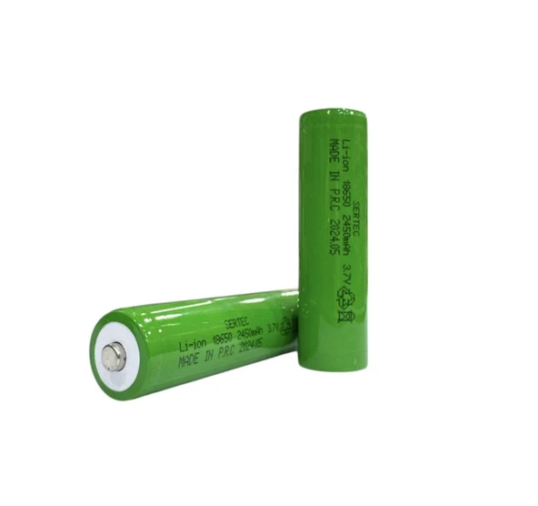 18650 3.7V 2450 Mah 1C Li-ion Şarjlı Pil Başlı (599599) ürün görseli 1