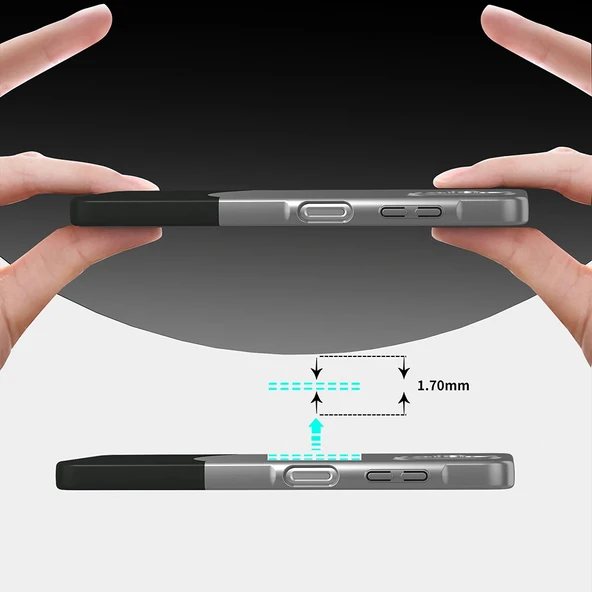 Samsung A06 Kılıf Mıknatıslı Duble Kapak - Resim 2