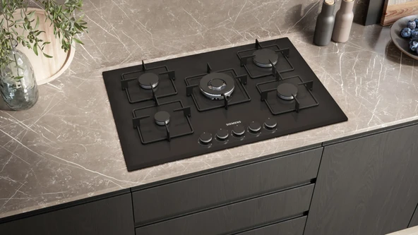 Siemens  EN7B6QP30O Sert Cam Ankastre Ocak Siyah iQ300 - 2