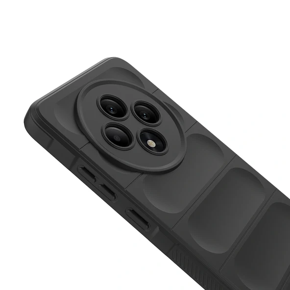 Oppo Reno 11FS Kılıf Esnek TPU Oyuklu Arka Yüzey Tasarımlı Etnik Silikon Kapak - Resim 2