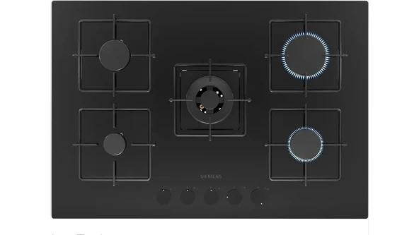 Siemens  EN7B6QP30O Sert Cam Ankastre Ocak Siyah iQ300 ürün görseli 1