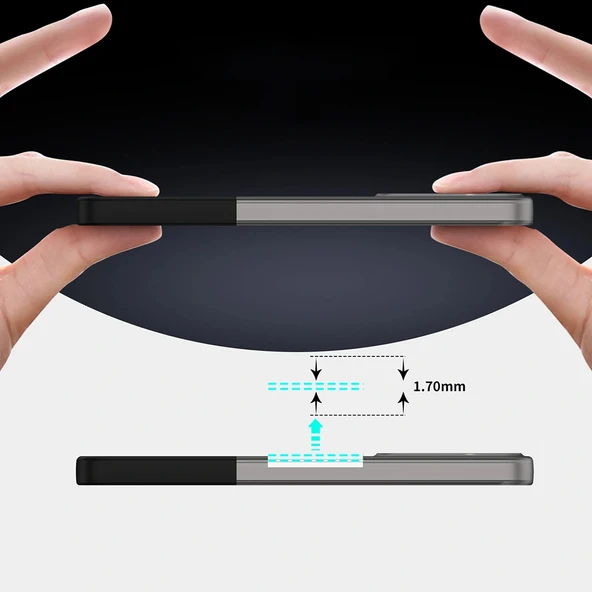 Samsung A55 Kılıf Mıknatıslı Duble Kapak - Resim 2