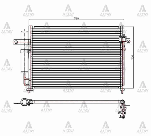 RADYATÖR KLİMA GETZ 2003-2011 BENZİNLİ 97606 1C100 ürün görseli