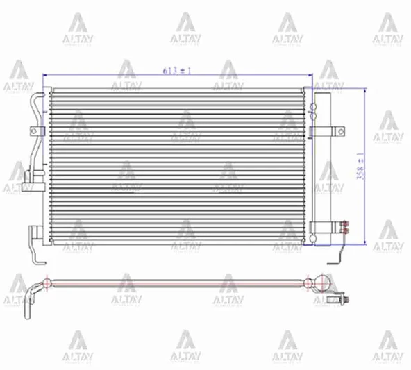 RADYATÖR KLİMA ELANTRA 2001-2007 BRAZING 97606 2D000 ürün görseli