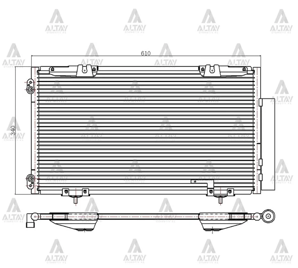 RADYATÖR KLİMA AVENSIS 2000-2002 BRAZING 88450 05070 ürün görseli