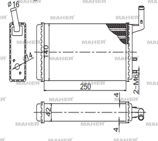 RADYATÖR KALORİFER M.131 DOĞAN KARTAL ŞAHIN 1979-2002 / DOGAN 1986-2002 / KARTAL 1986-2002 / SAHIN 1984-2002 MEKANİK 85007271 ürün görseli