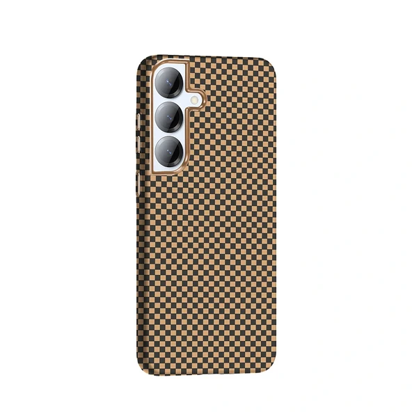 Samsung S25 Kılıf M-safe Şarj Özellikli Karbon Fiber Görünümlü Gros Kapak - Resim 4