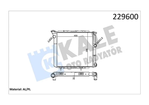 RADYATÖR BORULU R9 2 SIRA AL PL SİSTEM 7700765602 7700759196 7701406496 ürün görseli 1