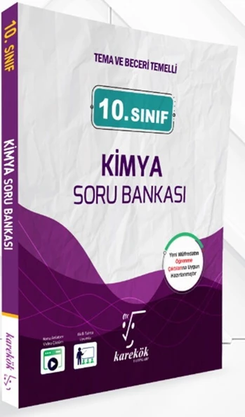 10.Sınıf Kimya Soru Bankası Karekök Yayınları ürün görseli 1