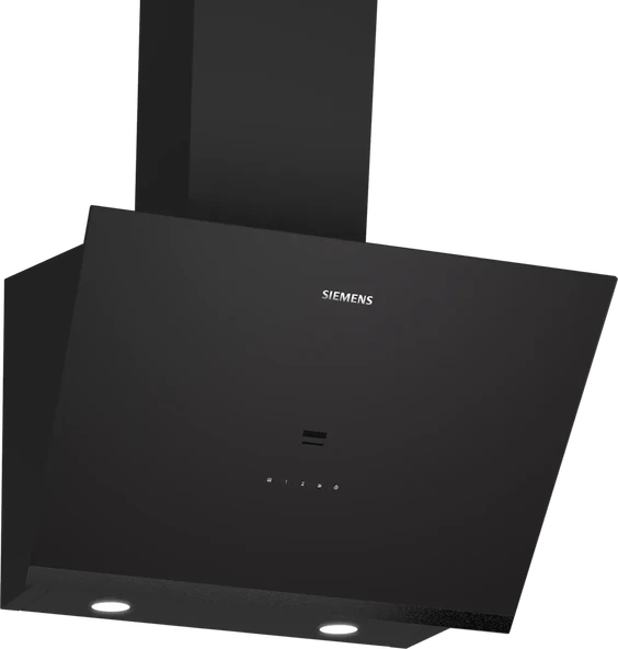 SİEMENS LC67KPJ60T iQ500 Duvar Tipi Davlumbaz 60 cm Siyah Cam, Siyah ürün görseli