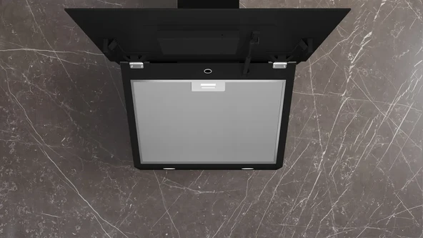 SİEMENS LC67KPJ60T iQ500 Duvar Tipi Davlumbaz 60 cm Siyah Cam, Siyah - Resim 3