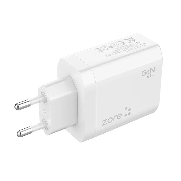 Always-01 GaN Tech Type-C PD4.0 USB-A QC3.0 Hızlı Şarj Özellikli Seyahat Şarj Başlığı 65W - Resim 5
