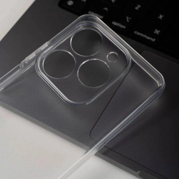 Tecno Spark 20C Kılıf 2mm Anti Shock Silikon - Resim 3