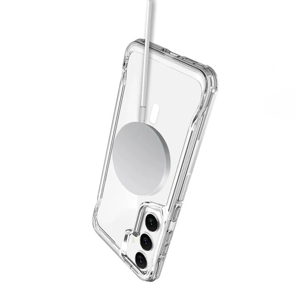 Samsung S24 Plus Kılıf M-safe Şarj Özellikli T-Max M-safe Kapak - Resim 7