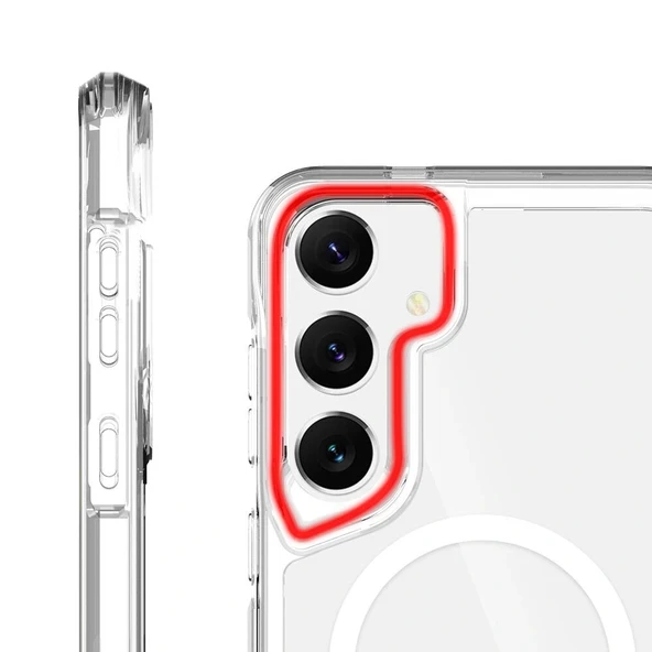 Samsung S24 Plus Kılıf M-safe Şarj Özellikli T-Max M-safe Kapak - Resim 3