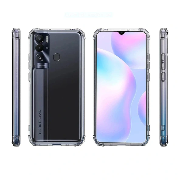 Tecno Pova Neo Kılıf 2mm Anti Shock Silikon - Resim 2