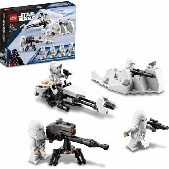 LEGO® Star Wars™ Snowtrooper™ 75320 Savaş Paketi 75320 - 6 Yaş ve Üzeri Çocuklar İçin Oyuncak Yapım Seti (105 Parça)