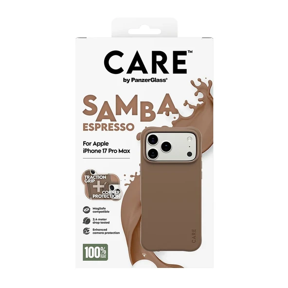 Panzerglass CARE Apple iPhone 17 Pro Max Fashionable Case Samba Magsafe Kılıf Espresso - Resim 5