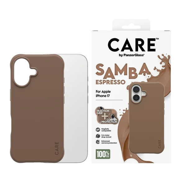 Panzerglass CARE Apple iPhone 17 Fashionable Case Samba Magsafe Kılıf Espresso ürün görseli