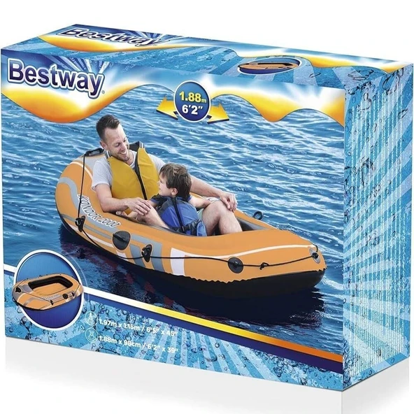 2 Kişilik Şişme Bot Hydroforce 196x114 Cm Bestway - 61100 - 2