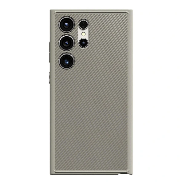 Samsung S24 Ultra Kılıf M-safe Şarj Özellikli Karbon Fiber Görünümlü T-Karbon Kapak - Resim 3