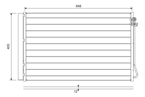 KLIMA RADYATORU MERCEDES W447 B907 B910 A4478350070 ürün görseli