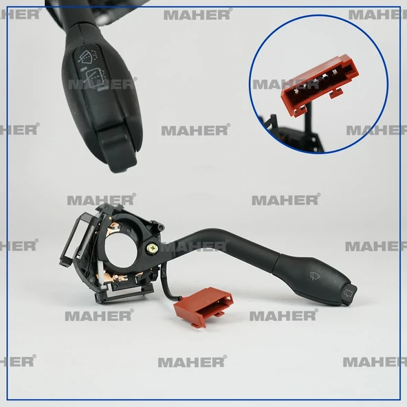 KOL CAM SİLGİ KUMANDA GOLF3 / POLO / TRANSPORTER T4 1994-2003 (KABLOLU) 6N0953519B ürün görseli 1