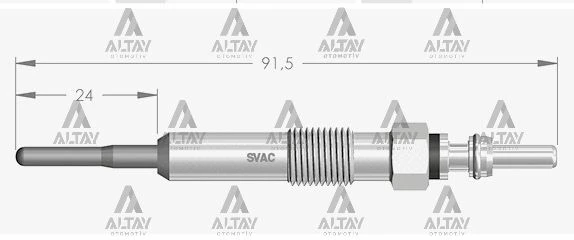 KIZDIRMA BUJİSİ (ISITMA) MEGANE 3 1.9 DCI / MEGANE CC 1.9 DCI / SCENIC 3 1.9 DCI / GRAND SCENIC 3 1.9 DCI / GRAND VITARA 1.9 DDIS 4,45 8200794920 (10 ADET) ürün görseli 1