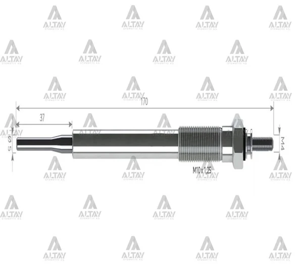 KIZDIRMA BUJİSİ (ISITMA) HILUX 2006-2011 / AVENSIS / RAV-4 2.0D 115 19850 27010 (10 ADET) ürün görseli 1