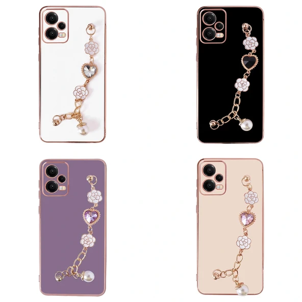 Xiaomi Redmi Note 12 Pro 5G Kılıf El Tutamaçlı Kamera Korumalı Taka Silikon Kapak - Resim 2