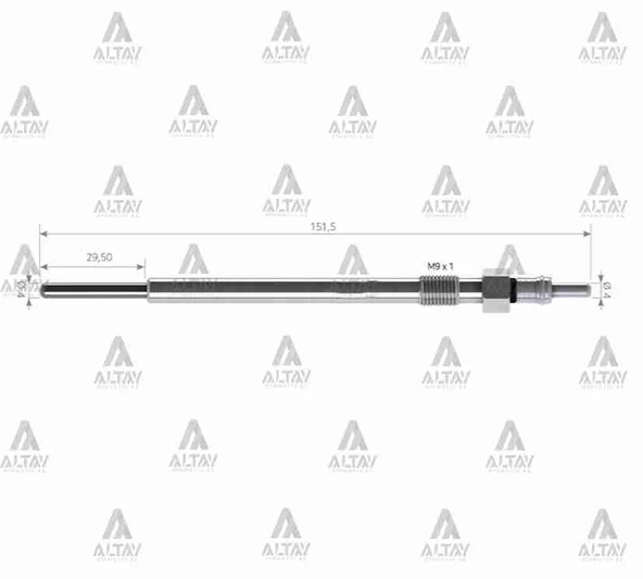 KIZDIRMA BUJİSİ (ISITMA) STILO / BRAVO / CHROMA 1.9 JTD / OPEL VECTRA / ASTRA / SIGNUM 1.9 JTD 115. 46792355 (10 ADET) ürün görseli 1
