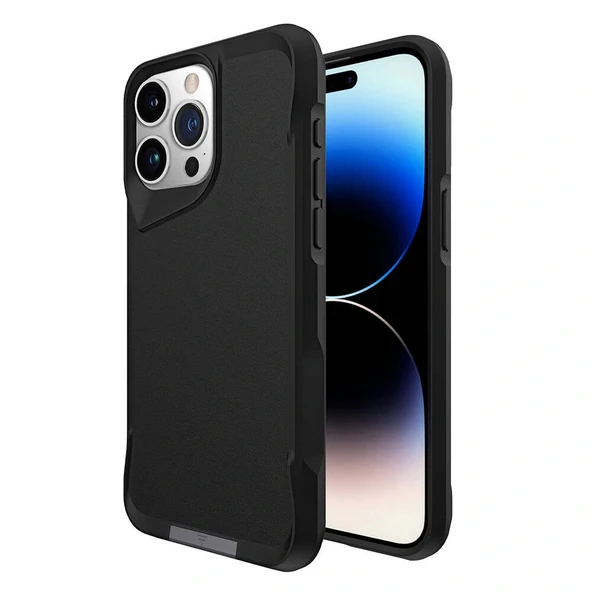 iPhone 15 Pro Max Kılıf Airbag Kenarlı T-Max Mat Standlı Kapak - Resim 11