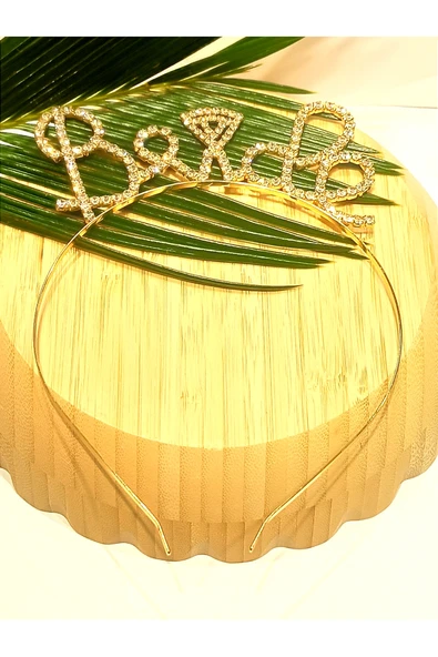 Monalisa Home Taşlı BRİDE Yazılı Gelin Taçı ürün görseli 1