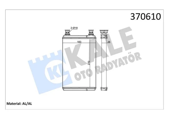 KALORIFER RADYATORU MERCEDES S-CLASS W221 2005-2013 A2218300061 ürün görseli