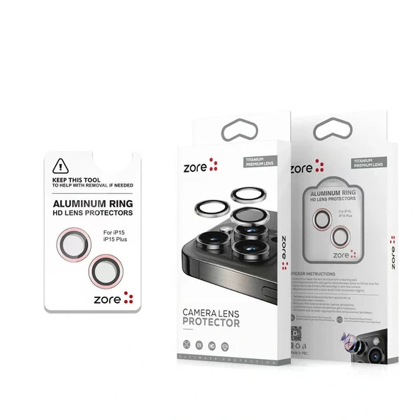 iPhone 15 Safir CL-15 Parmak İzi Bırakmayan Anti-Reflective Kamera Lens Koruyucu ürün görseli