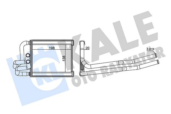 KALORİFER RADYATÖRÜ HYUNDAI I20 1.4L D4FC CRDI DIZEL 2008-2010 - ALEMİNYUM 971381J000 ürün görseli