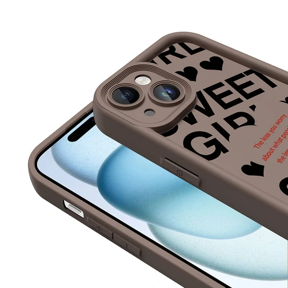 iPhone 15 Kılıf Kamera Korumalı Baskılı Arka Yüzey Klas Kapak - Resim 6