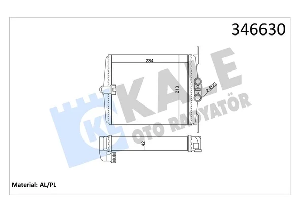 KALORIFER RADYATORU MERCEDES S-CLASS W140 SASI NO: A133638 A1408300761 ürün görseli