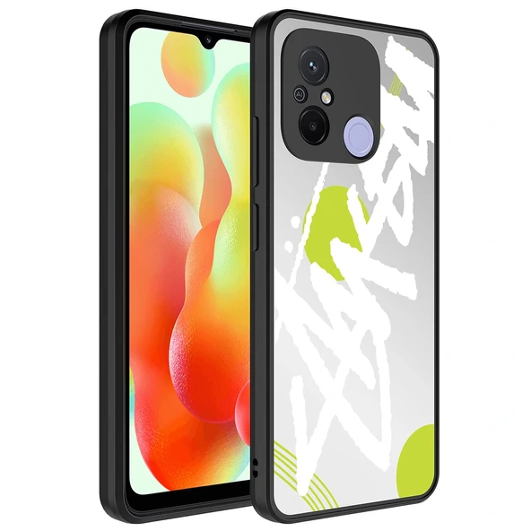 Xiaomi Redmi 12C Kılıf Aynalı Desenli Kamera Korumalı Parlak Mirror Kapak ürün görseli