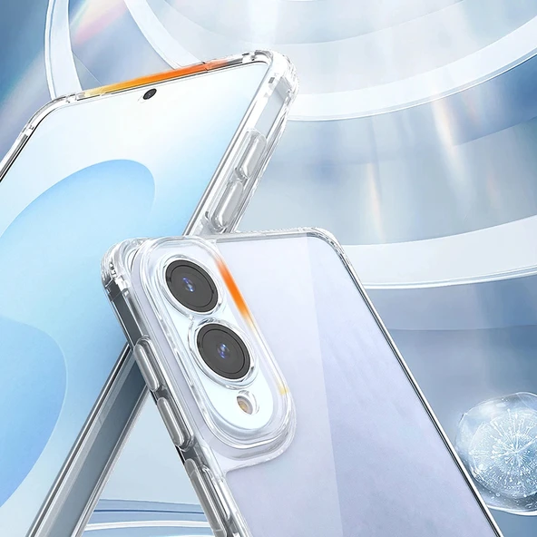 Samsung S25 Edge Kılıf Airbagli Takılabilir Askı Aparatlı Snap Silikon Kapak - Resim 6