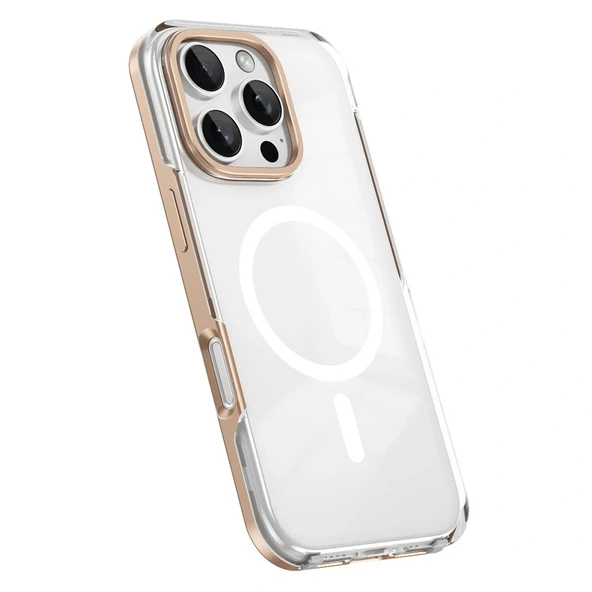 iPhone 16 Pro Kılıf M-safe Şarj Özellikli Çıkarılabilir Arka Yüzeyli Polar Kapak - Resim 2