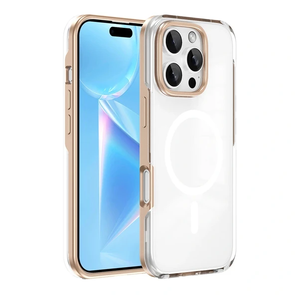 iPhone 16 Pro Kılıf M-safe Şarj Özellikli Çıkarılabilir Arka Yüzeyli Polar Kapak ürün görseli