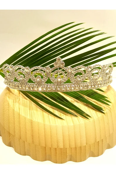 Monalisa Home Taşlı Lüks Tasarım Gelin Taçı ürün görseli 1